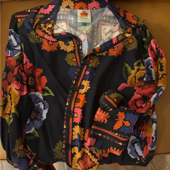 FARM Rio Tops - FARM Rio Multicolor Floral Shirt